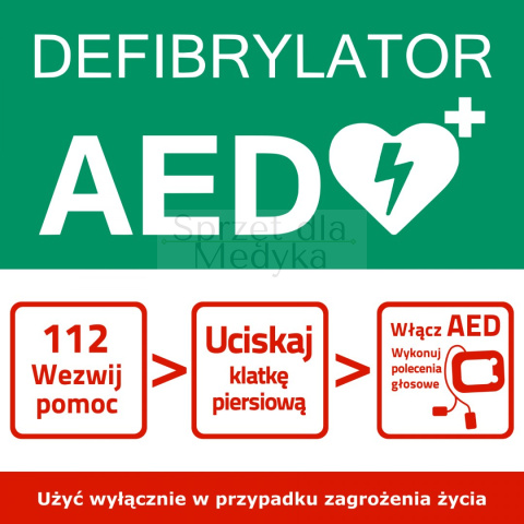 Tablica informacyjna AED