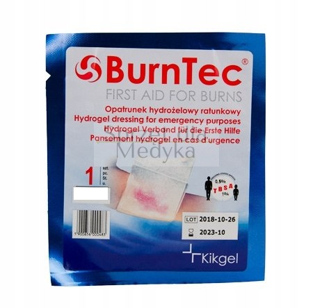 Opatrunek hydrożelowy BurnTec 6x12 cm