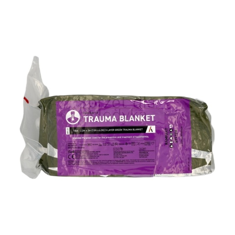 Koc ratunkowy 3-warstwowy Blizzard Survival, zielony (SLIM)