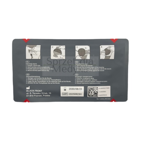 Opatrunek okluzyjny Black Front Chest Seal